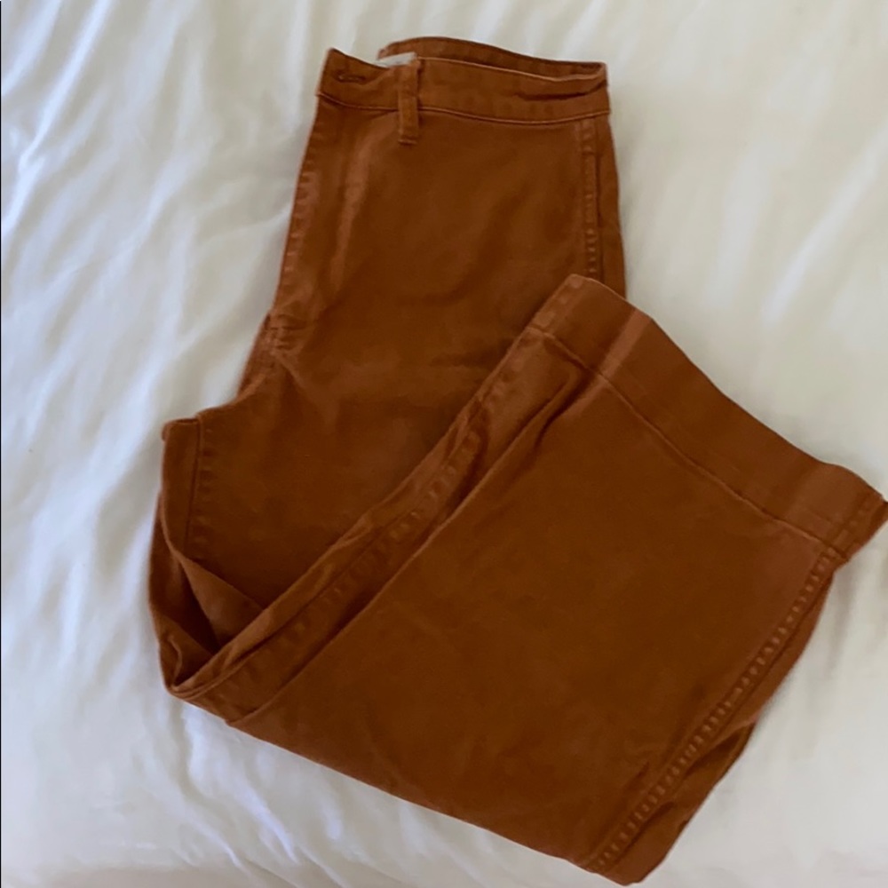 Madewell Emmett wide leg crop pant